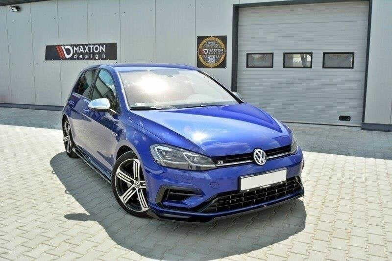 Cup Spoilerlippe Front Ansatz V.2 für VW GOLF 7 R / R-Line Facelift Maxton Design