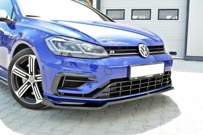 Cup Spoilerlippe Front Ansatz V.2 für VW GOLF 7 R / R-Line Facelift Maxton Design