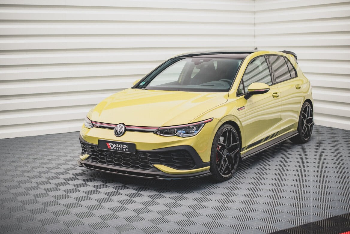 Cup Spoilerlippe Front Ansatz V.2 für VW Golf 8 GTI Clubsport Maxton Design