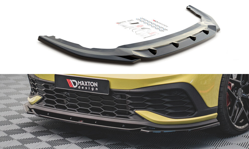 Cup Spoilerlippe Front Ansatz V.2 für VW Golf 8 GTI Clubsport Maxton Design