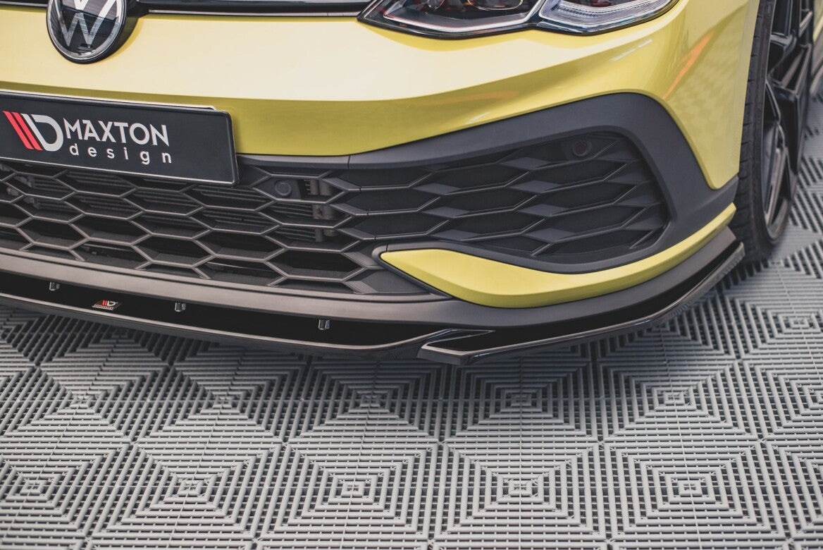Cup Spoilerlippe Front Ansatz V.2 für VW Golf 8 GTI Clubsport Maxton Design