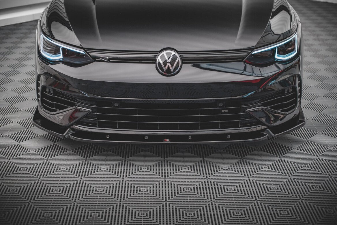 Cup Spoilerlippe Front Ansatz V.2 für VW Golf R Mk8   Maxton Design