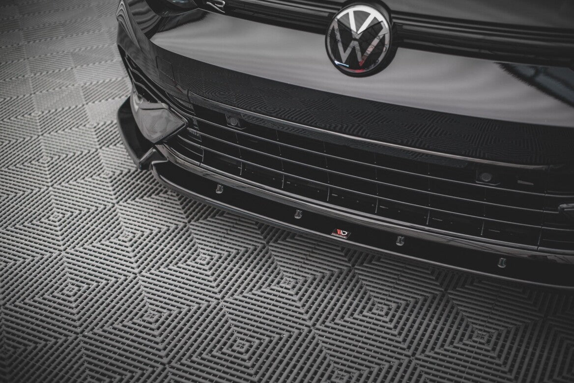 Cup Spoilerlippe Front Ansatz V.2 für VW Golf R Mk8   Maxton Design