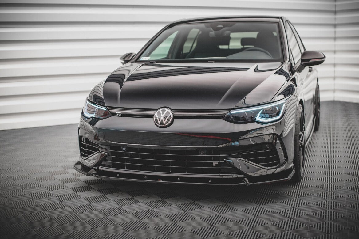 Cup Spoilerlippe Front Ansatz V.2 für VW Golf R Mk8   Maxton Design
