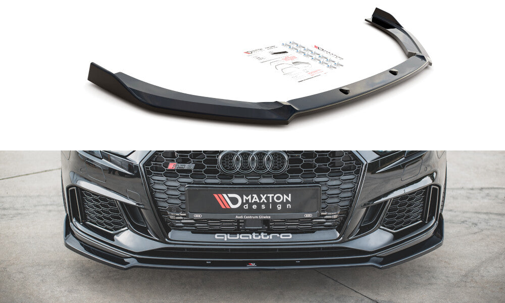Cup Spoilerlippe Front Ansatz V.3 für Audi RS3 8V Facelift Maxton Design