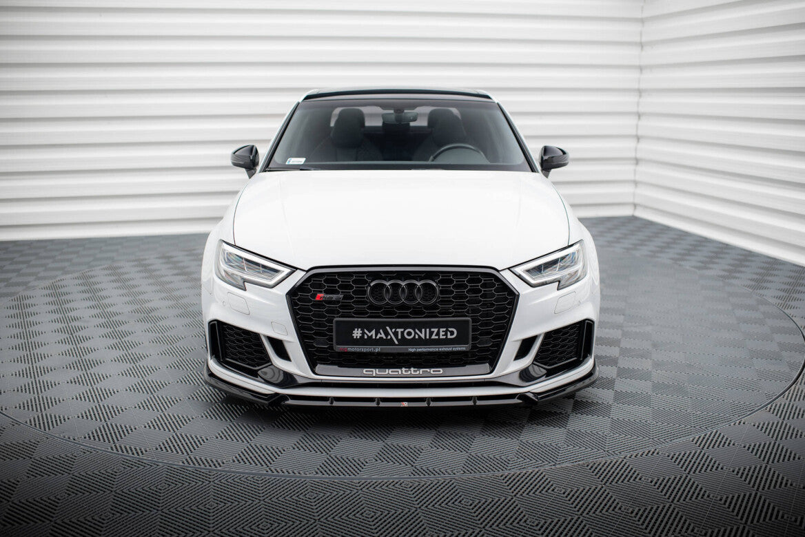 Cup Spoilerlippe Front Ansatz V.3 für Audi RS3 Limousine 8V Facelift Maxton Design