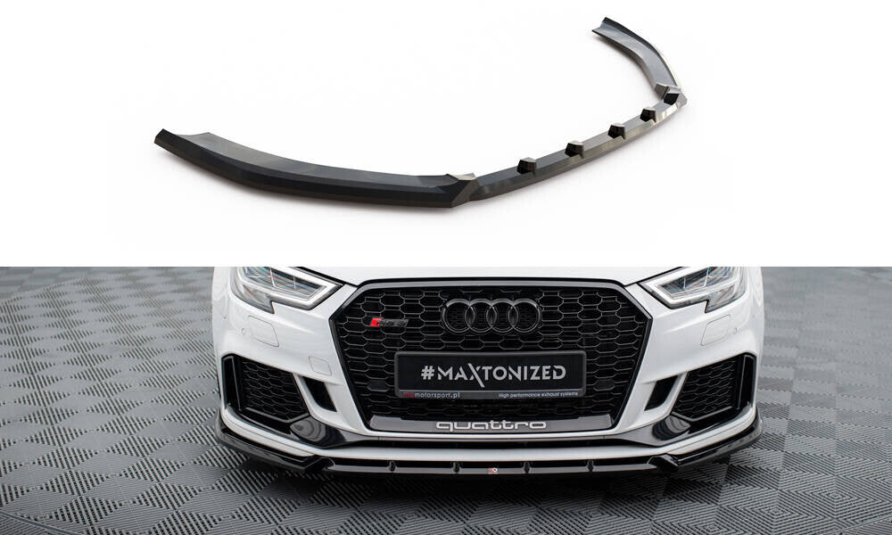 Cup Spoilerlippe Front Ansatz V.3 für Audi RS3 Limousine 8V Facelift Maxton Design