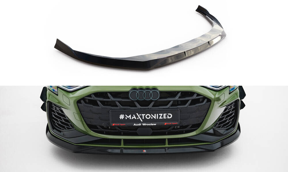 Cup Spoilerlippe Front Ansatz V.3 für Audi S3 / A3 S-line 8Y Facelift Maxton Design