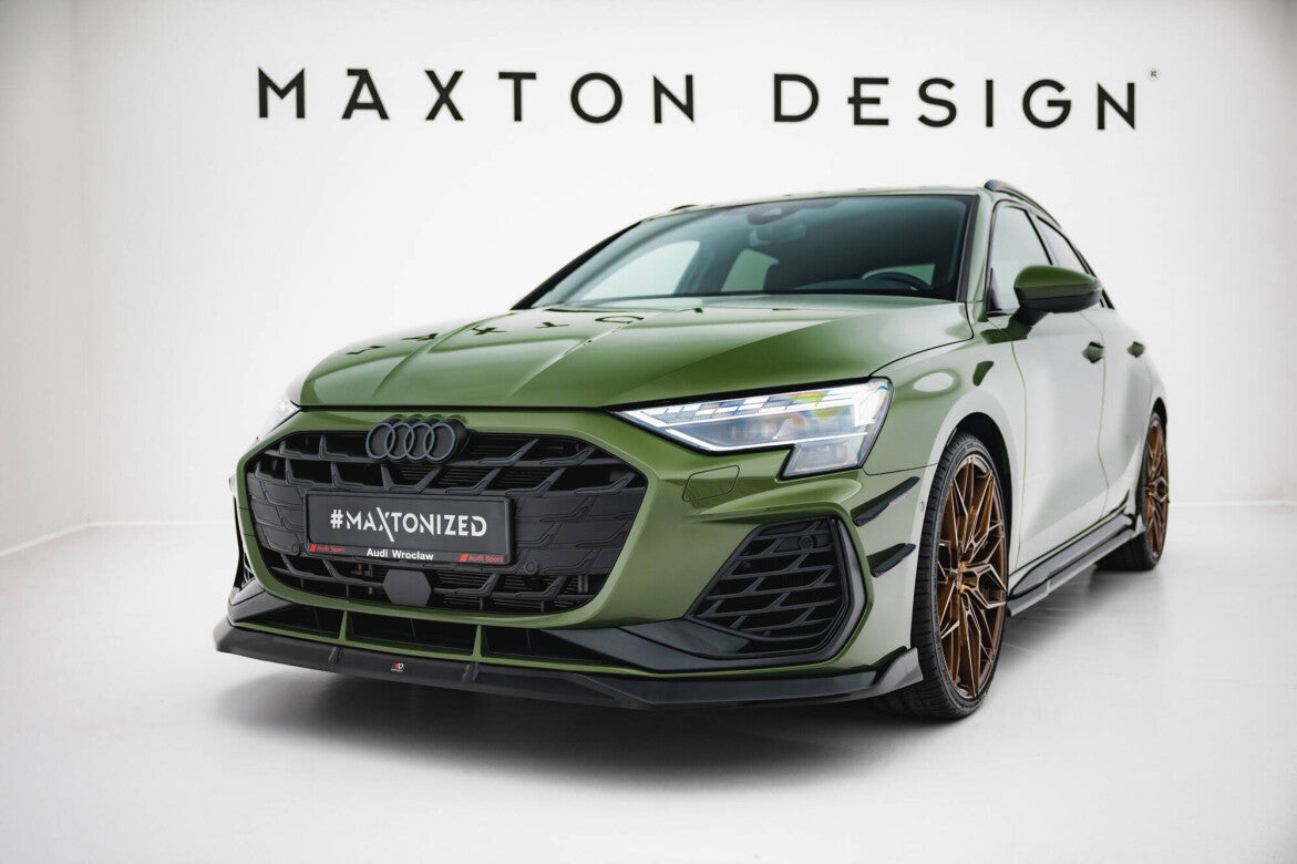 Cup Spoilerlippe Front Ansatz V.3 für Audi S3 / A3 S-line 8Y Facelift Maxton Design