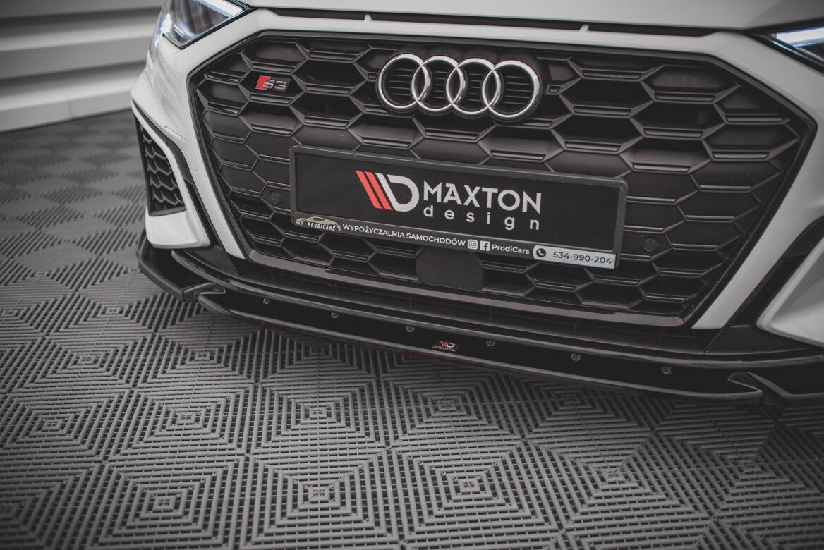 Cup Spoilerlippe Front Ansatz V.3 für Audi S3 / A3 S-Line 8Y Maxton Design