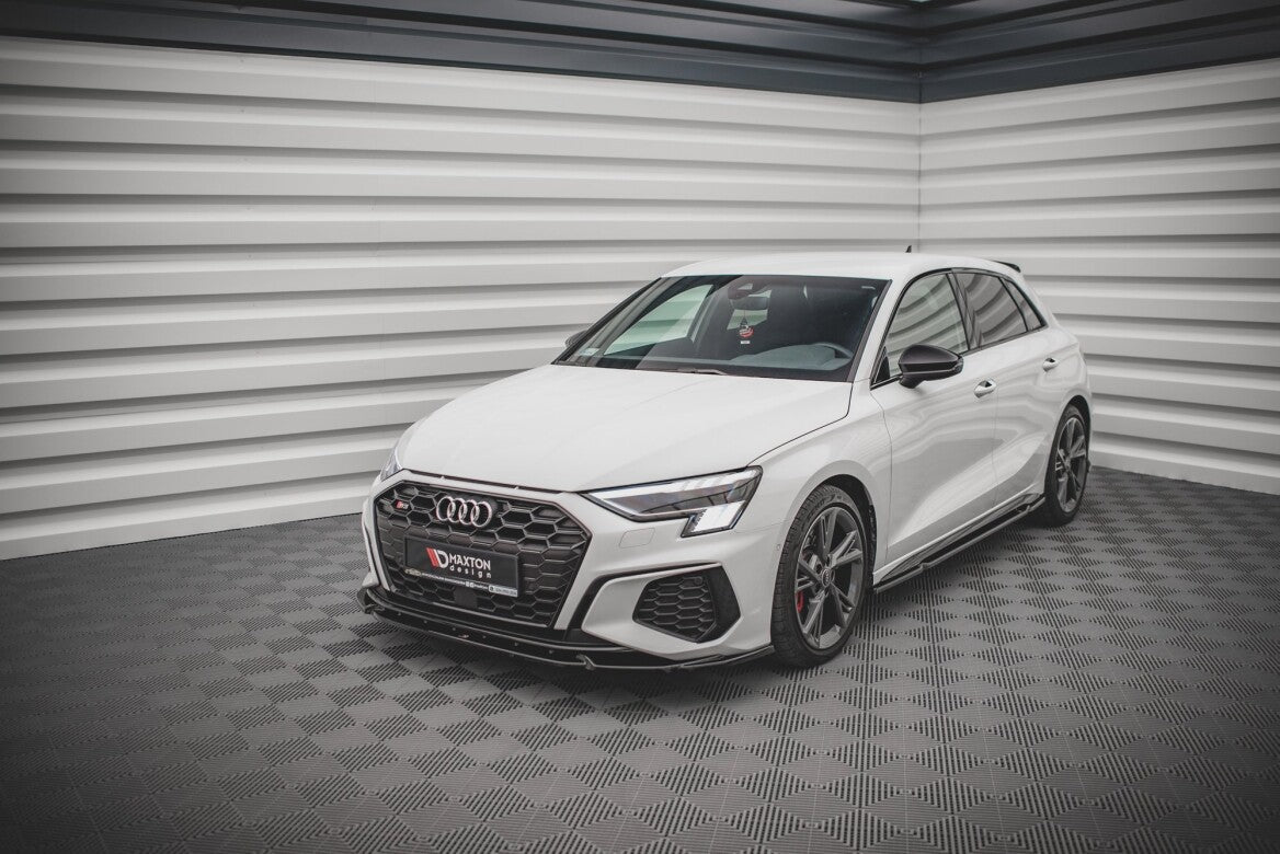 Cup Spoilerlippe Front Ansatz V.3 für Audi S3 / A3 S-Line 8Y Maxton Design