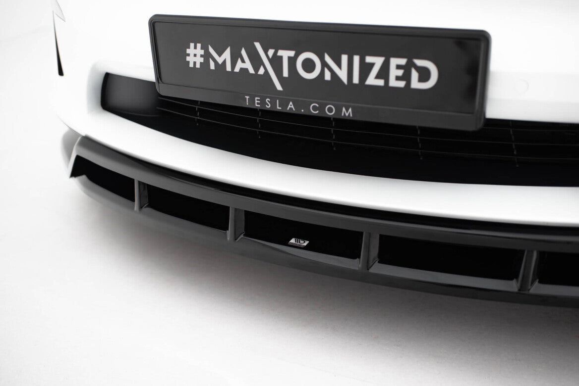 Cup Spoilerlippe Front Ansatz V.3 für Tesla Model X Mk1 FL Maxton Design