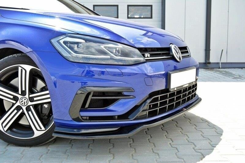 Cup Spoilerlippe Front Ansatz V.3 für VW GOLF 7 R / R-Line Facelift Maxton Design