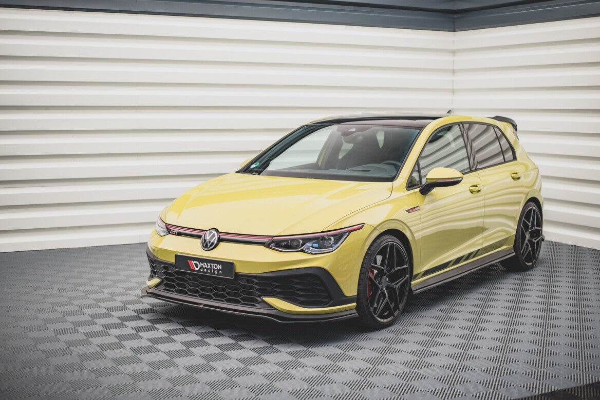 Cup Spoilerlippe Front Ansatz V.3 für VW Golf 8 GTI Clubsport Maxton Design