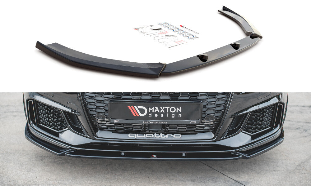 Cup Spoilerlippe Front Ansatz V.4 für Audi RS3 8V Facelift Maxton Design