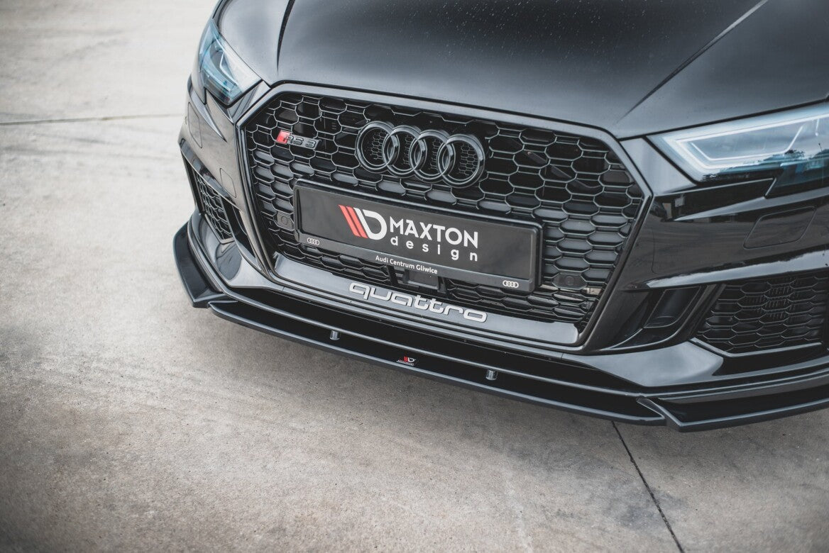 Cup Spoilerlippe Front Ansatz V.4 für Audi RS3 8V Facelift Maxton Design