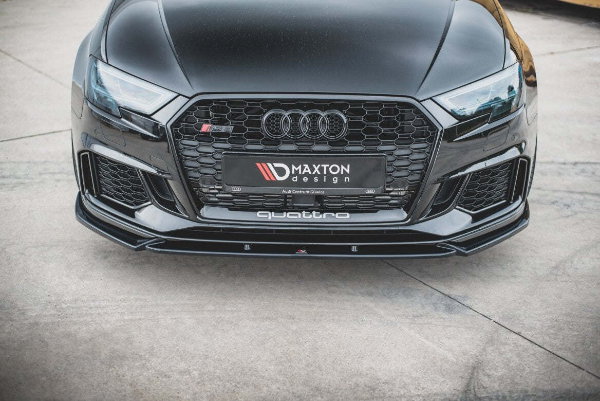 Cup Spoilerlippe Front Ansatz V.4 für Audi RS3 8V Facelift Maxton Design
