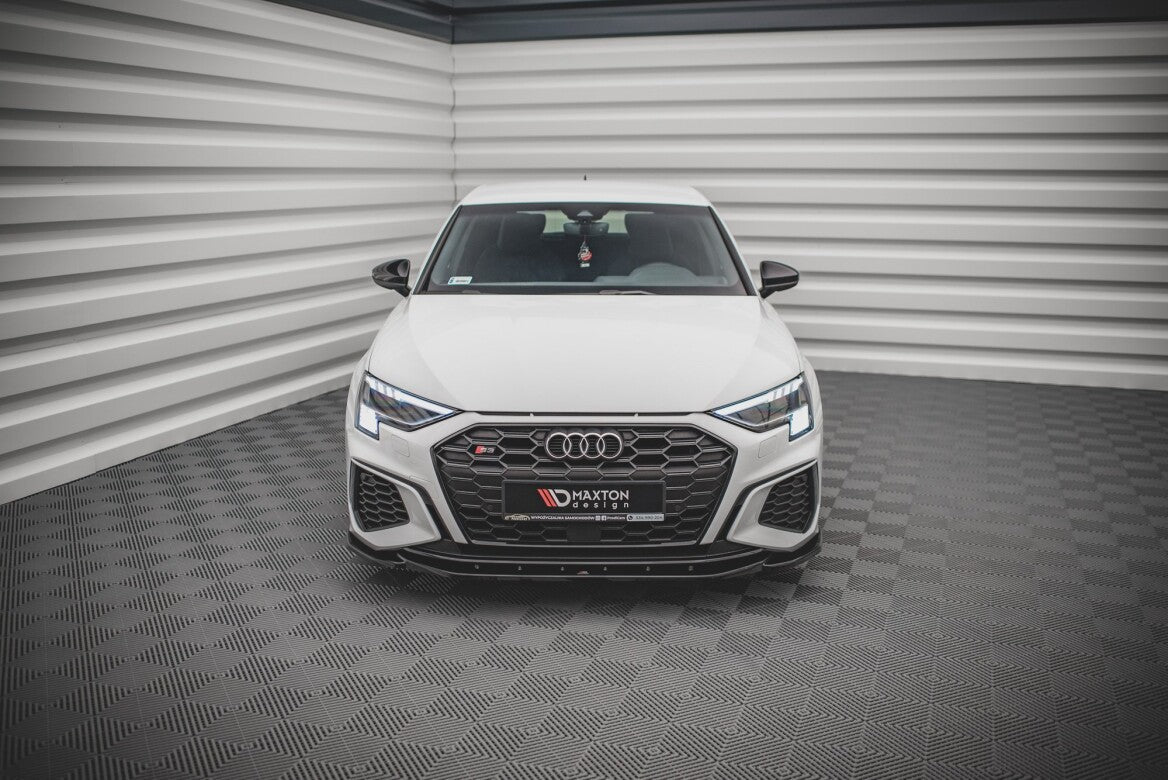 Cup Spoilerlippe Front Ansatz V.4 für Audi S3 / A3 S-Line 8Y Maxton Design