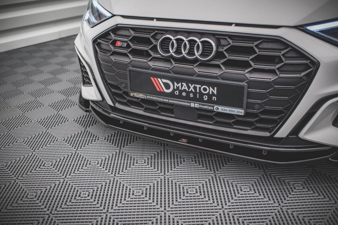 Cup Spoilerlippe Front Ansatz V.4 für Audi S3 / A3 S-Line 8Y Maxton Design
