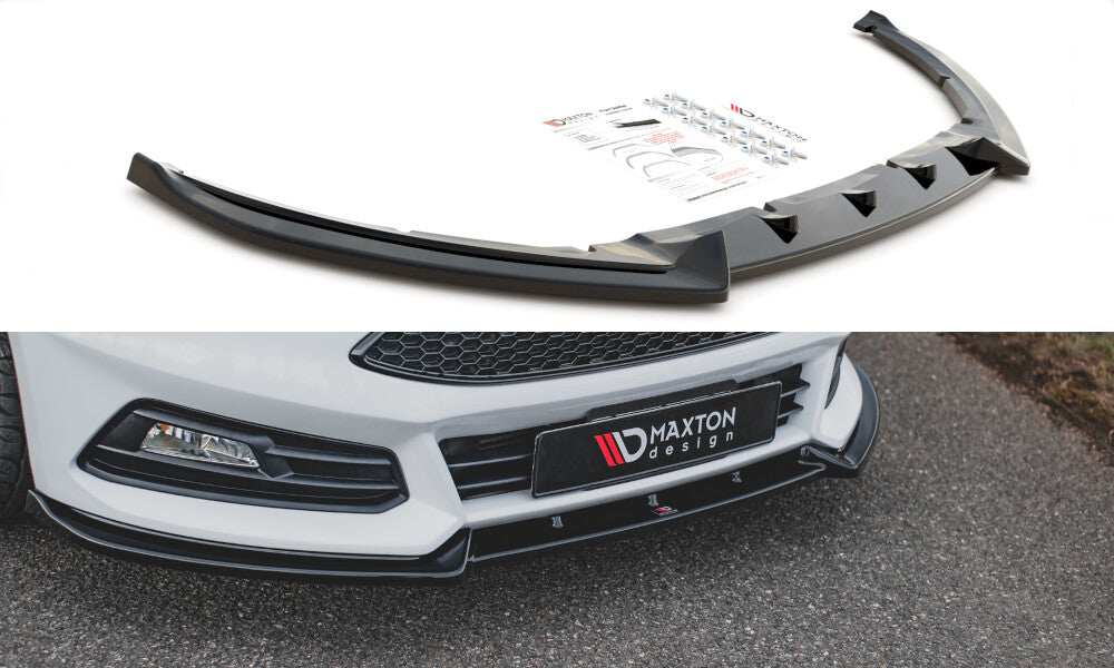 Cup Spoilerlippe Front Ansatz V.4 für Ford Focus ST Mk3 Facelift Maxton Design