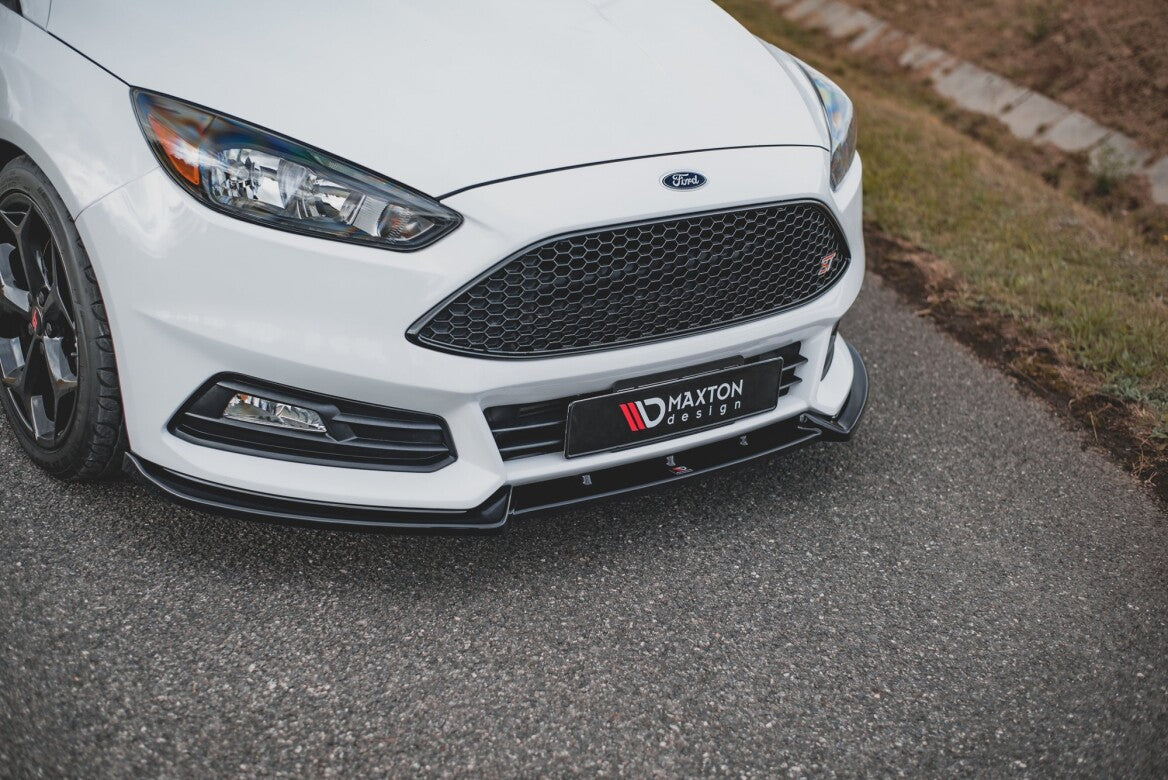 Cup Spoilerlippe Front Ansatz V.4 für Ford Focus ST Mk3 Facelift Maxton Design