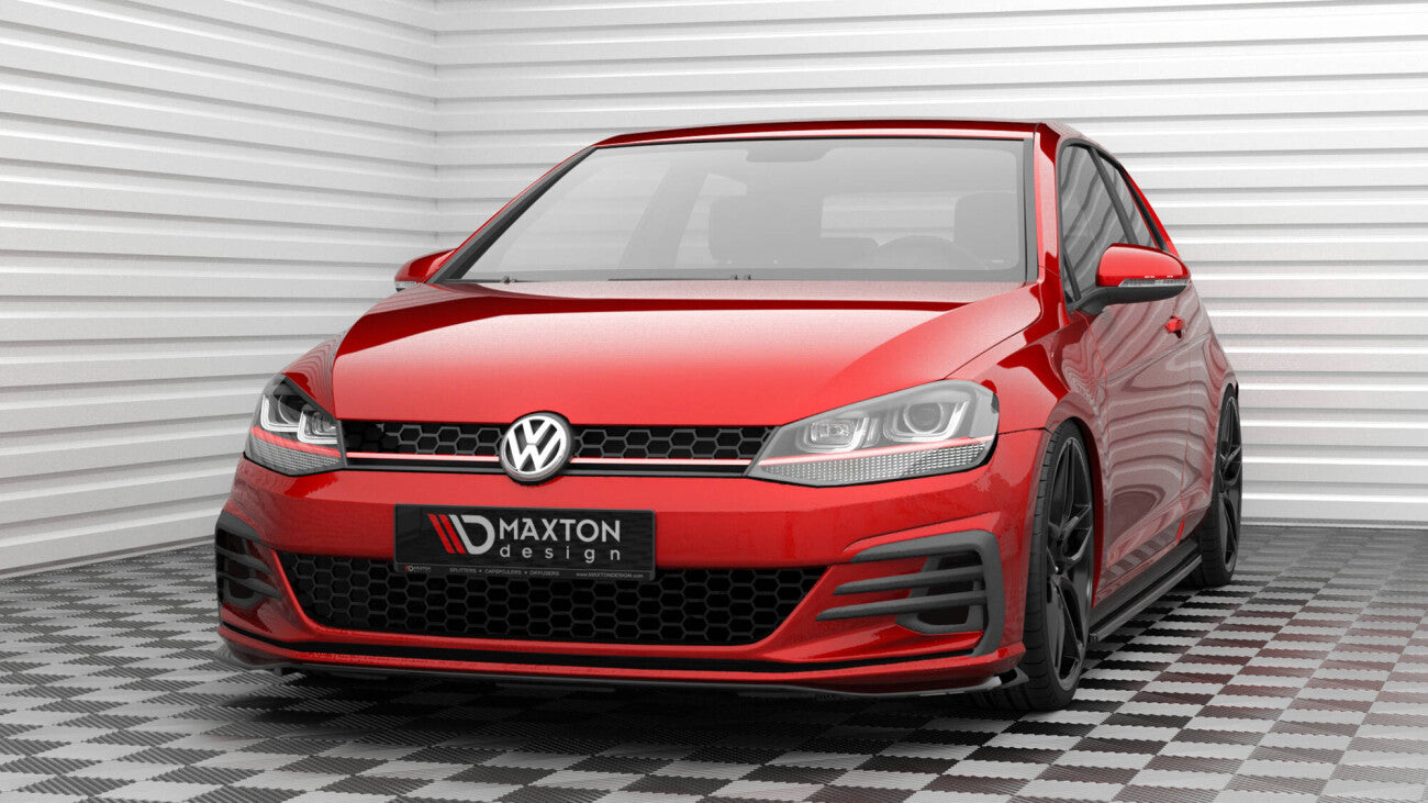 Cup Spoilerlippe Front Ansatz V.4 für Volkswagen Golf GTI Mk7 Facelift Maxton Design