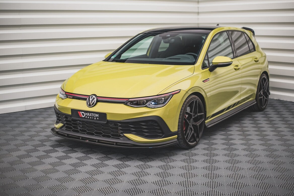 Cup Spoilerlippe Front Ansatz V.4 für VW Golf 8 GTI Clubsport Maxton Design