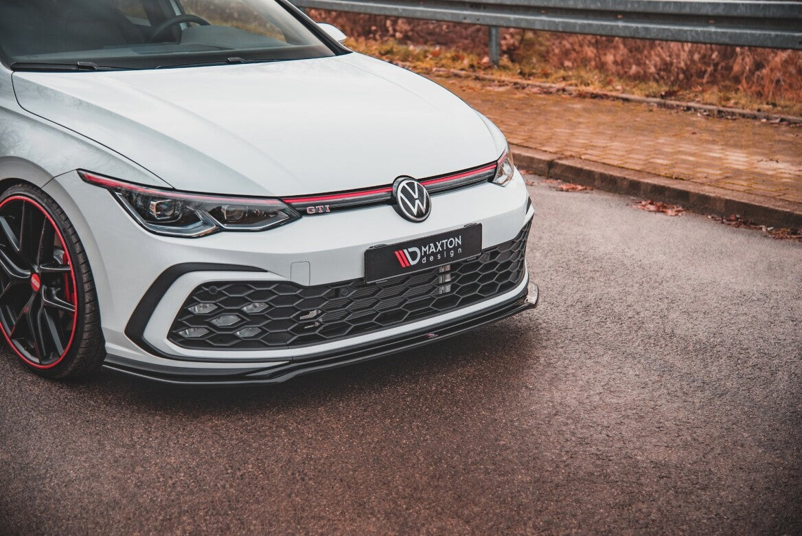 Cup Spoilerlippe Front Ansatz V.4 für VW Golf 8 GTI Maxton Design