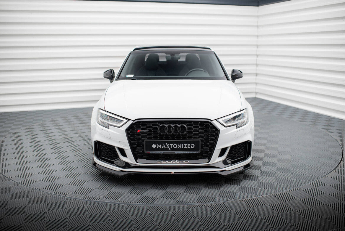 Cup Spoilerlippe Front Ansatz V.5 für Audi RS3 Limousine 8V Facelift Maxton Design
