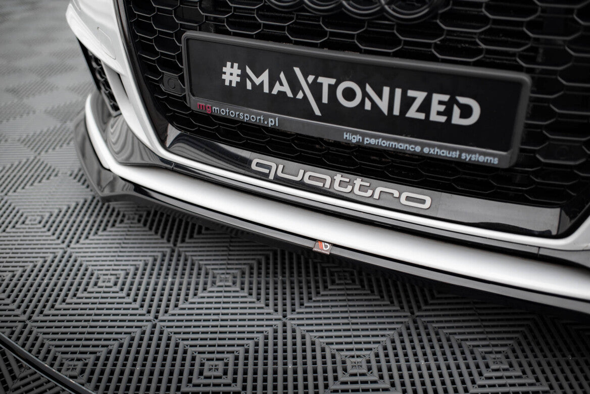 Cup Spoilerlippe Front Ansatz V.5 für Audi RS3 Limousine 8V Facelift Maxton Design