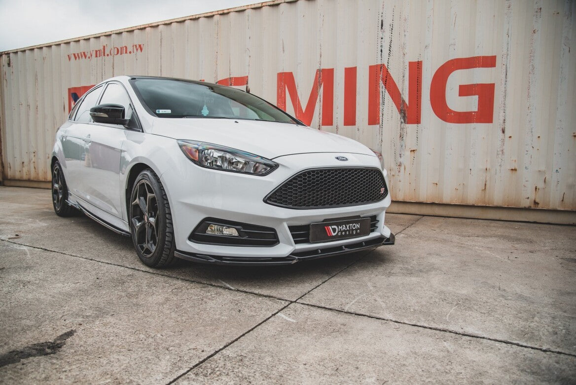 Cup Spoilerlippe Front Ansatz V.5 für Ford Focus ST Mk3 Facelift Maxton Design