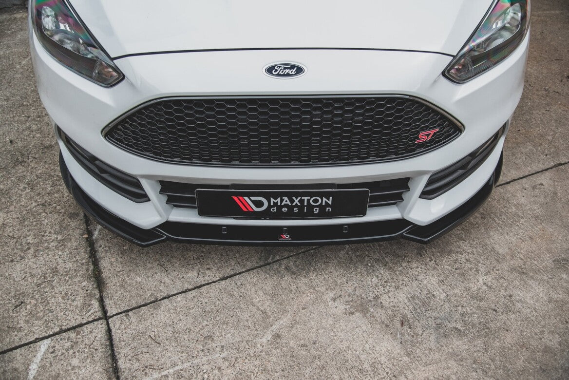 Cup Spoilerlippe Front Ansatz V.5 für Ford Focus ST Mk3 Facelift Maxton Design