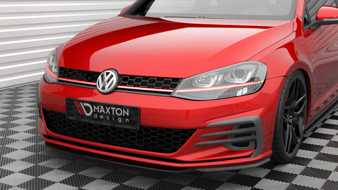 Cup Spoilerlippe Front Ansatz V.5 für Volkswagen Golf GTI Mk7 Facelift Maxton Design