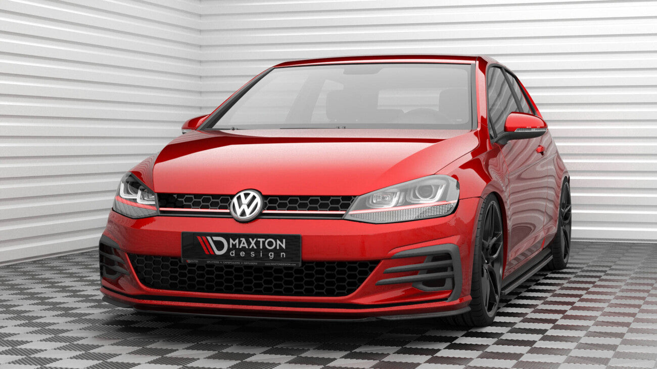 Cup Spoilerlippe Front Ansatz V.5 für Volkswagen Golf GTI Mk7 Facelift Maxton Design