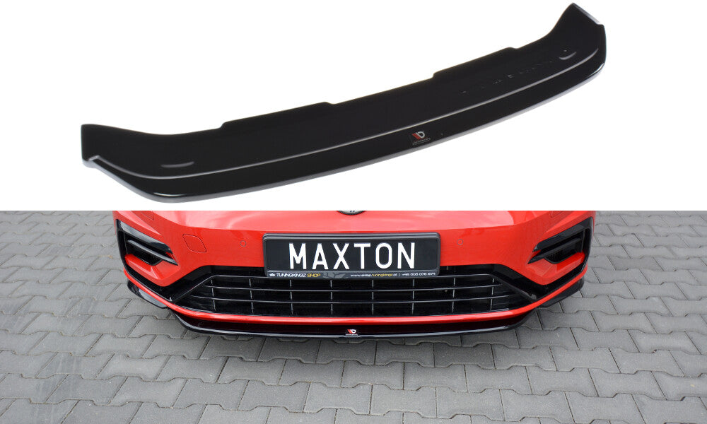 Cup Spoilerlippe Front Ansatz V.5 für VW GOLF 7 R / R-Line FACELIFT Maxton Design