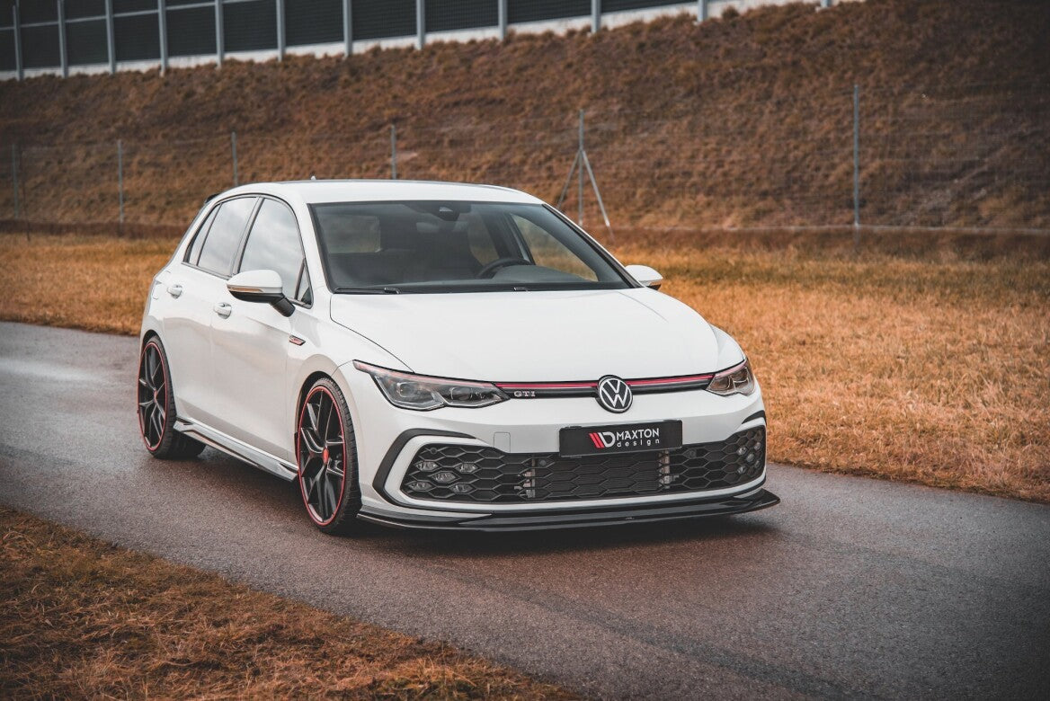 Cup Spoilerlippe Front Ansatz V.5 für VW Golf 8 GTI Maxton Design