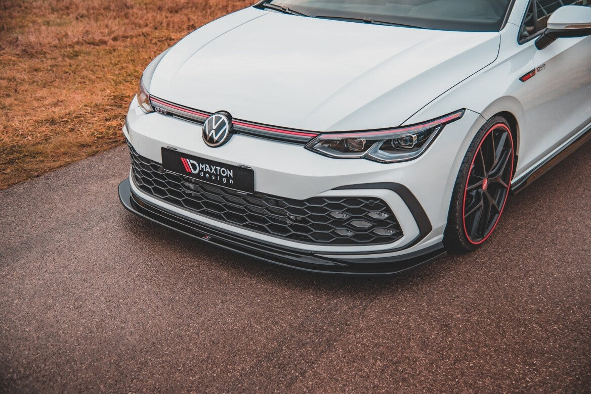 Cup Spoilerlippe Front Ansatz V.5 für VW Golf 8 GTI Maxton Design