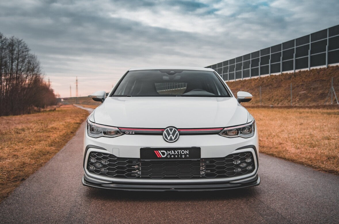 Cup Spoilerlippe Front Ansatz V.5 für VW Golf 8 GTI Maxton Design