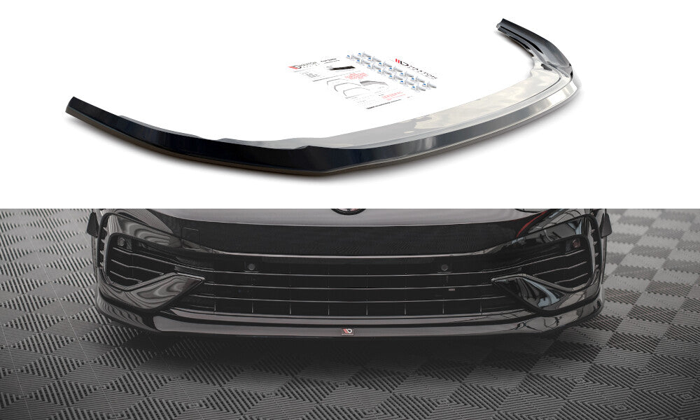 Cup Spoilerlippe Front Ansatz V.5 für VW Golf R Mk8   Maxton Design