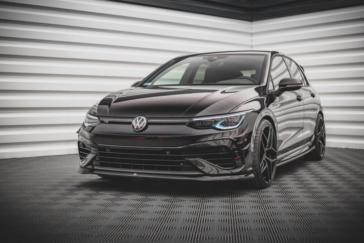 Cup Spoilerlippe Front Ansatz V.5 für VW Golf R Mk8   Maxton Design