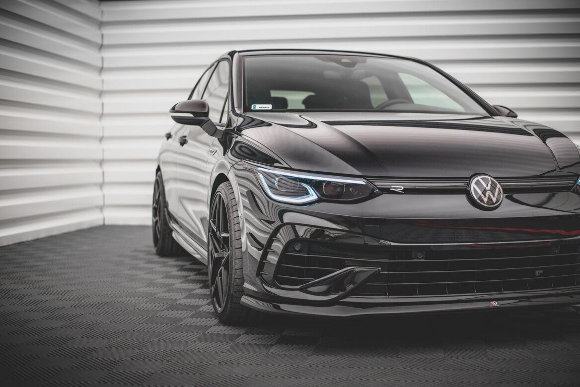 Cup Spoilerlippe Front Ansatz V.5 für VW Golf R Mk8   Maxton Design