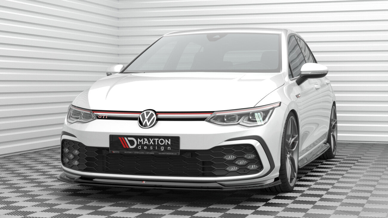 Cup Spoilerlippe Front Ansatz V.6 für Volkswagen Golf GTI Mk8 Maxton Design