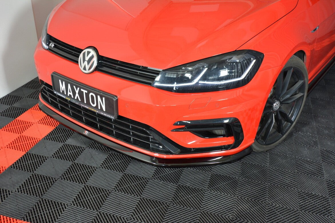 Cup Spoilerlippe Front Ansatz V.6 für VW GOLF 7 R / R-Line FACELIFT Maxton Design