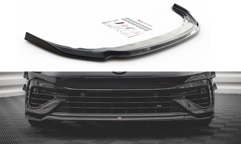 Cup Spoilerlippe Front Ansatz V.6 für VW Golf R Mk8   Maxton Design