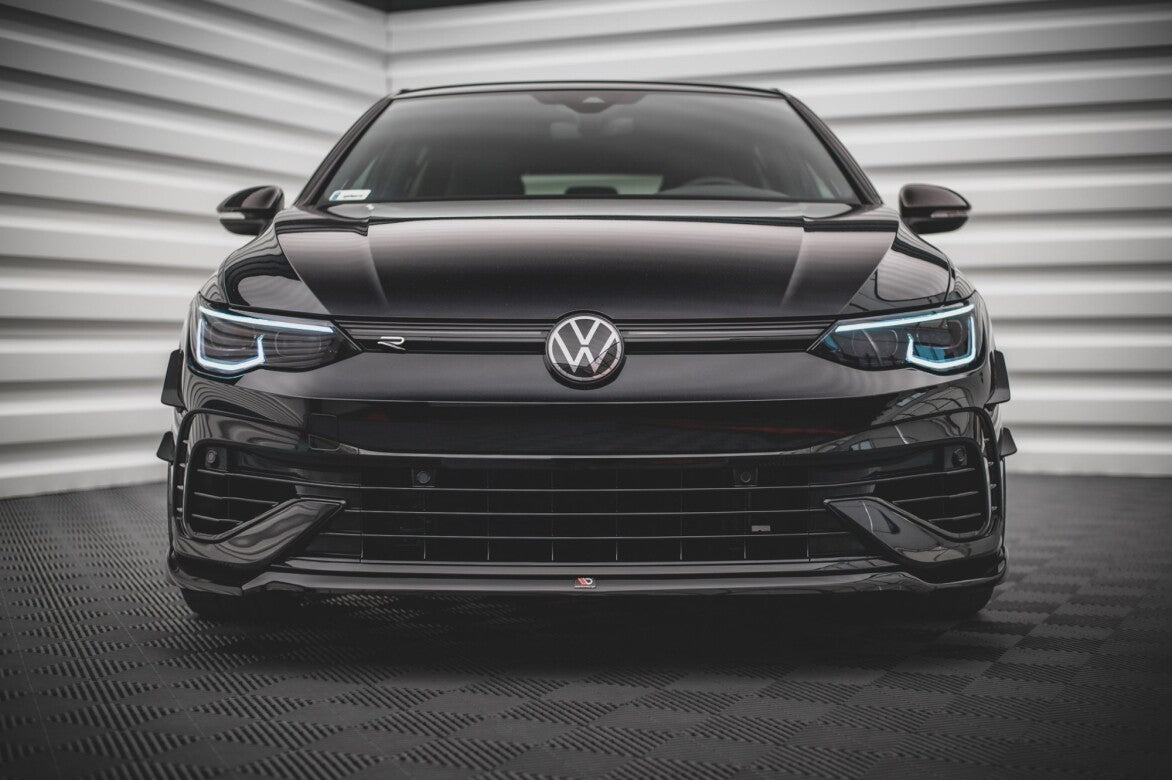Cup Spoilerlippe Front Ansatz V.6 für VW Golf R Mk8   Maxton Design