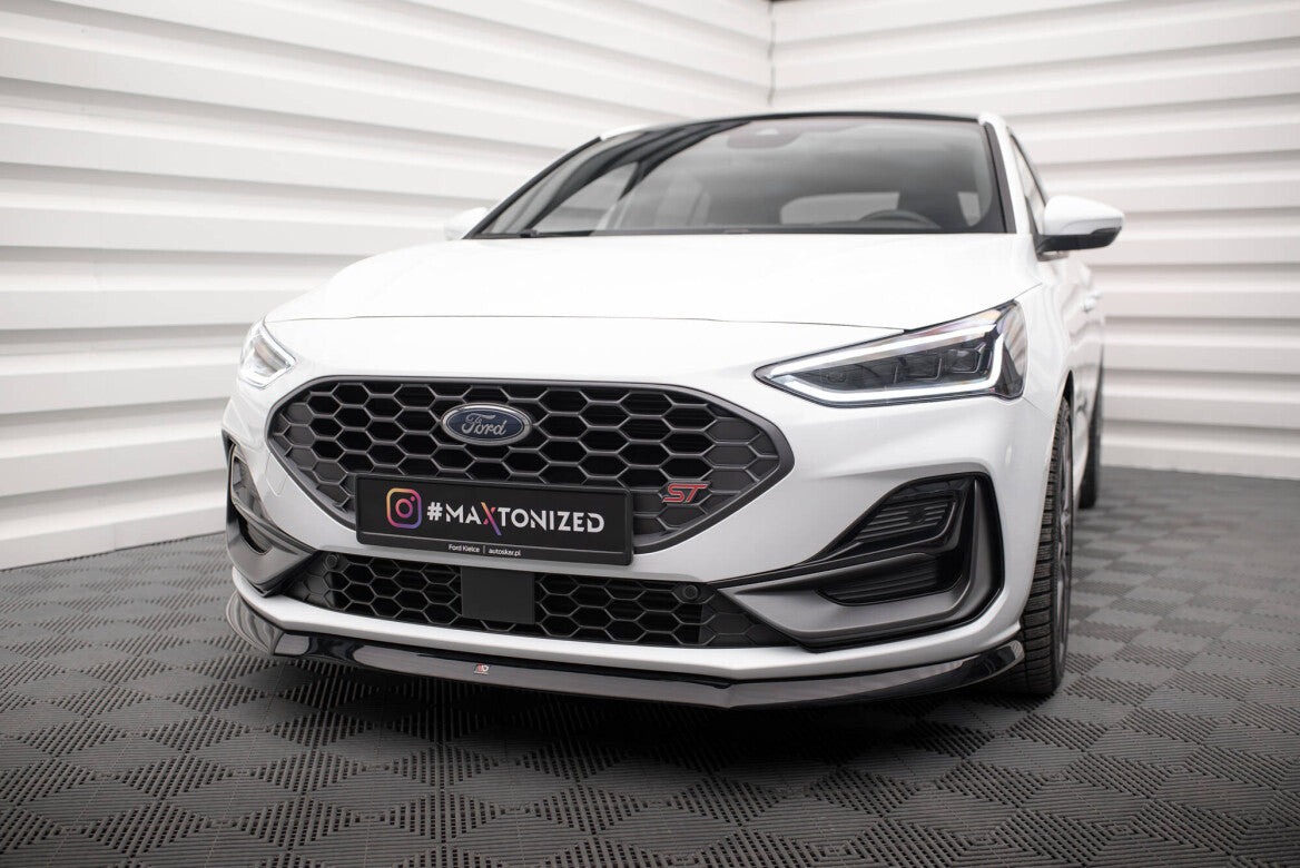 Cup Spoilerlippe Front Ansatz V.8 für Ford Focus ST / ST-Line Mk4 Maxton Design