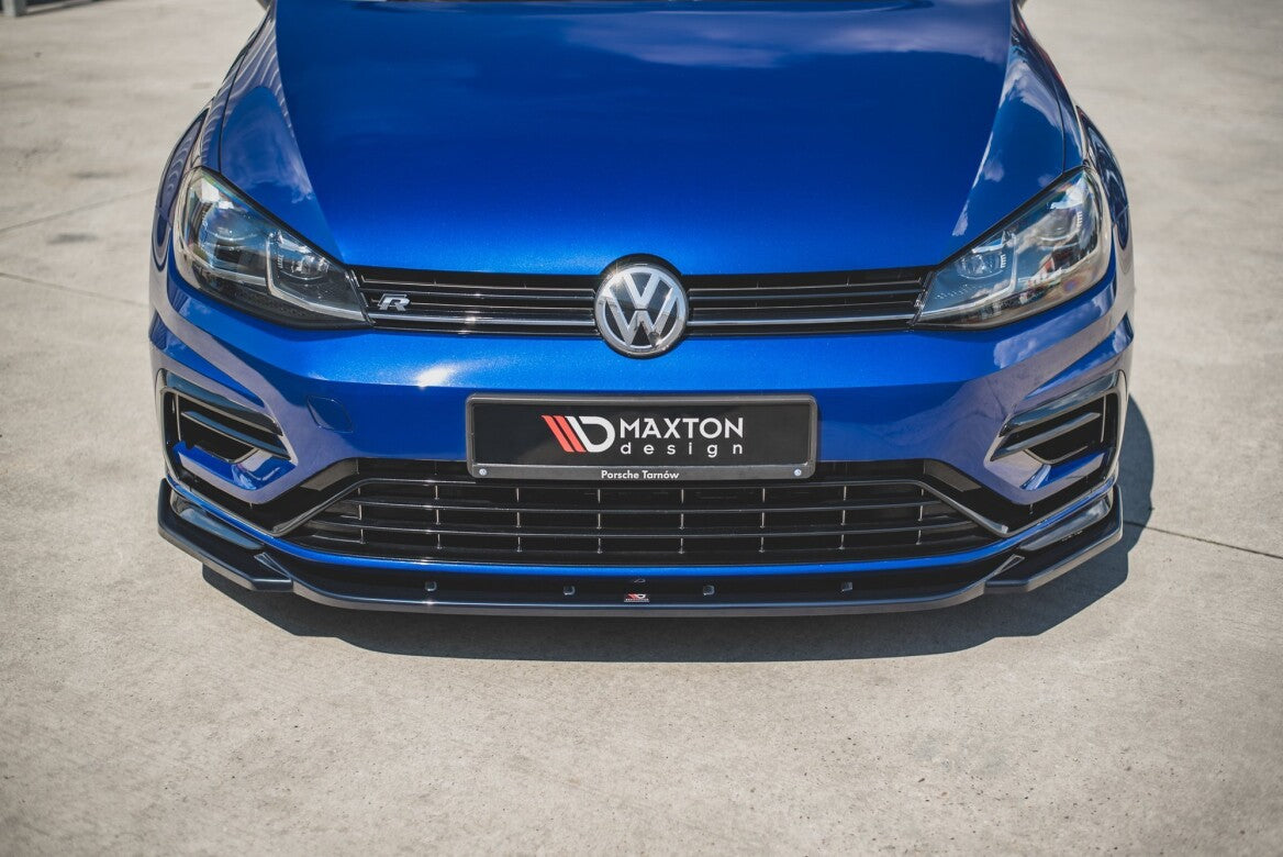 Cup Spoilerlippe Front Ansatz V.9 für VW Golf 7 R/ R-Line FL Maxton Design