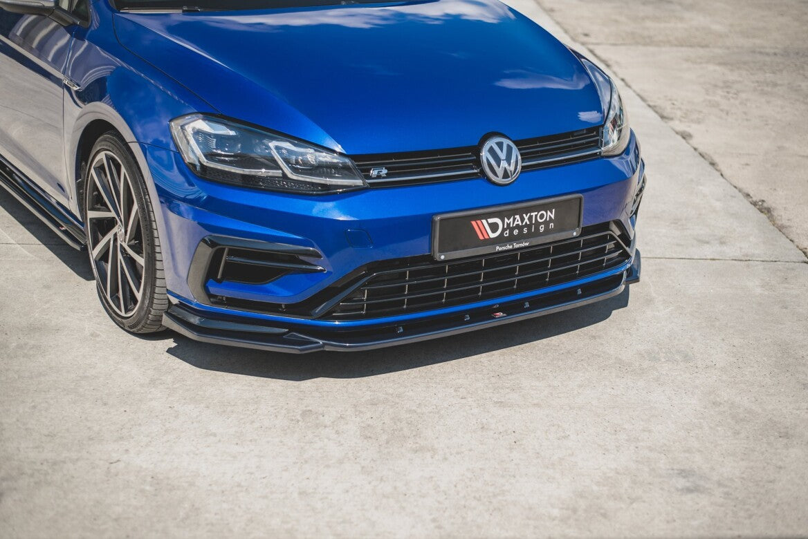 Cup Spoilerlippe Front Ansatz V.9 für VW Golf 7 R/ R-Line FL Maxton Design