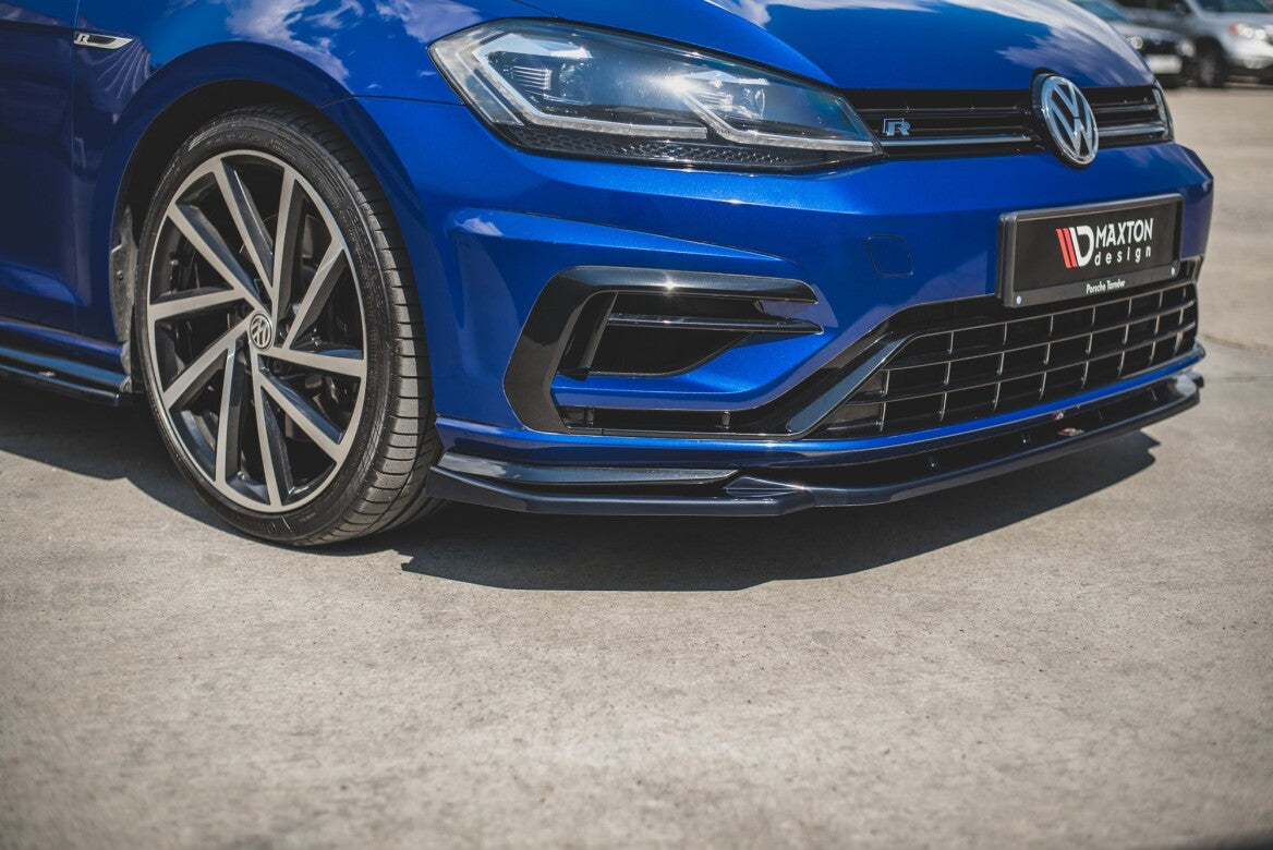 Cup Spoilerlippe Front Ansatz V.9 für VW Golf 7 R/ R-Line FL Maxton Design