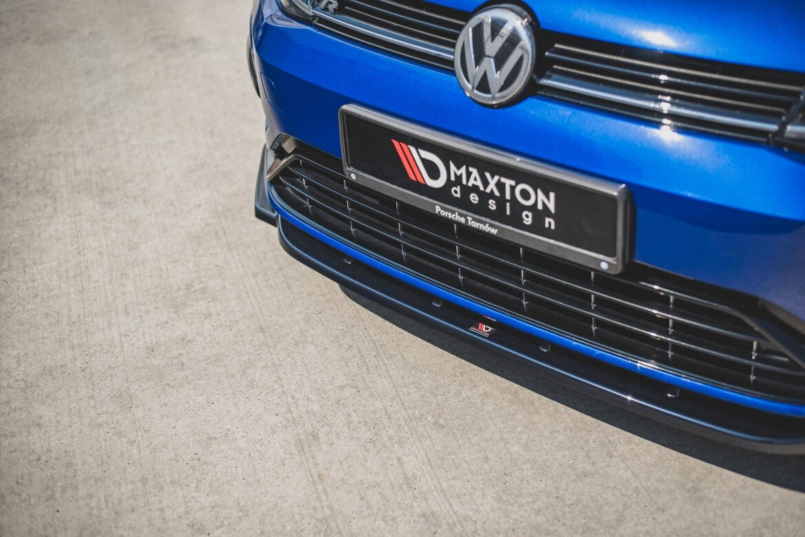 Cup Spoilerlippe Front Ansatz V.9 für VW Golf 7 R/ R-Line FL Maxton Design